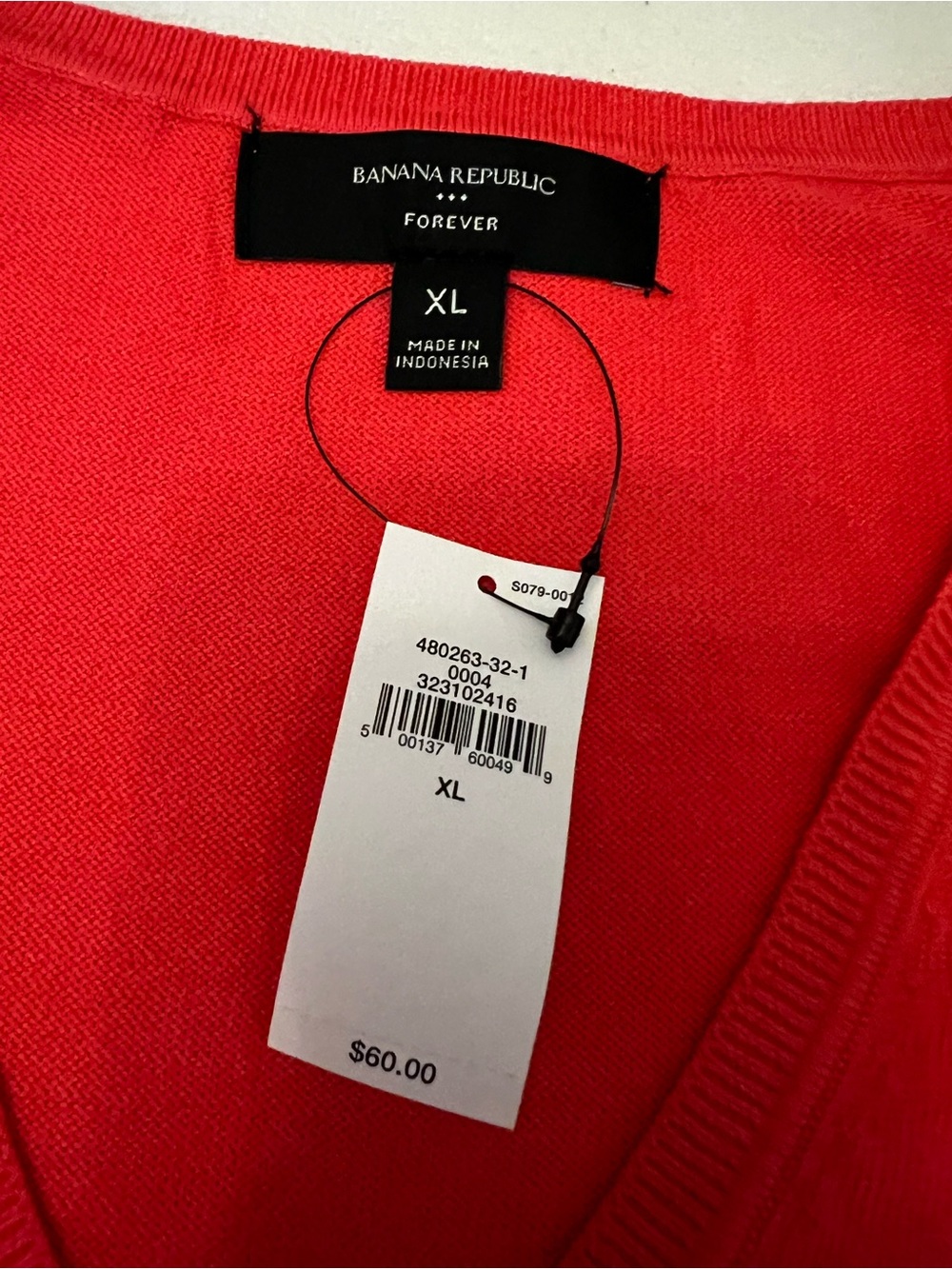 Banana Republic Dark Orange V-Neck Sweater - Picture 4 of 5